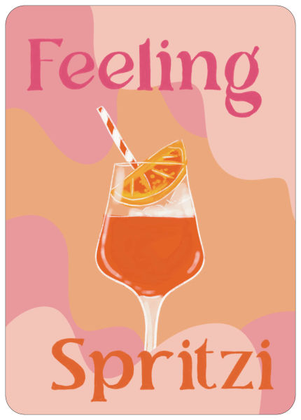 Postkarte Feeling Spritzi