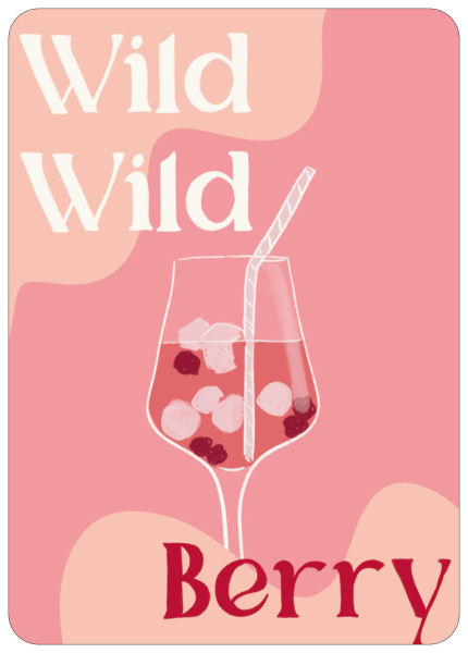 Postkarte Wild Wild Berry