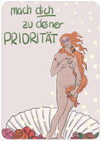 Postkarte mach dich zu deiner Prio