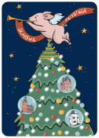 Postkarte Weihnachtskarte Wittlich 2024
