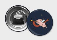 59 mm Button mit Flaschenöffner und Magnet...