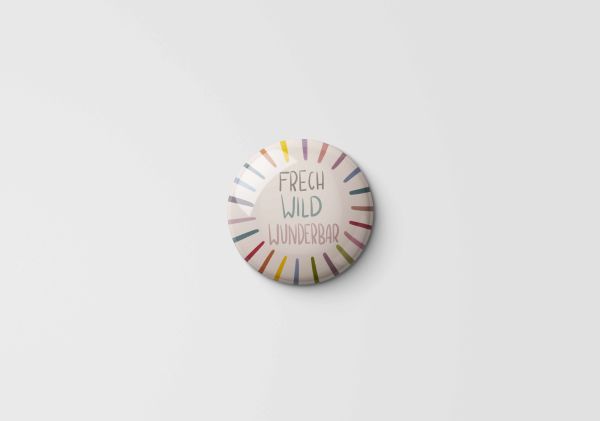 25 mm Frech Wild Wunderbar Button