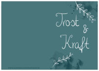 Klappkarte Trauerkarte Trost und Kraft