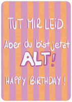 Postkarte Du bist Alt