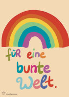 Plakat Wahl bunte Welt