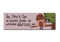 Metallschild 287x92mm Omas und Opas Garten