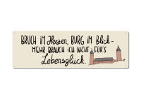 Metallschild 287x92mm Bruch Lebensglück