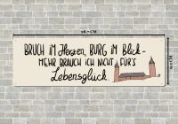 Metallschild 287x92mm Bruch Lebensglück
