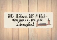 Metallschild 287x92mm Bruch Lebensglück