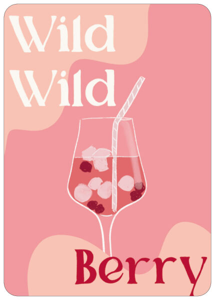 Postkarte Wild Wild Berry