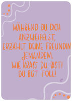 Postkarte wie krass du bist