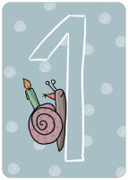 Postkarte Geburtstag 1 Jahr