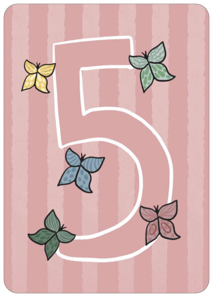Postkarte Geburtstag 5 Jahre