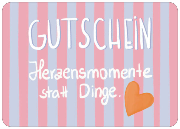 Postkarte Gutschein