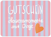 Postkarte Gutschein