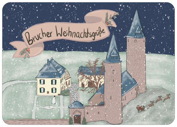 Postkarte Brucher Weihnachtsgrüße