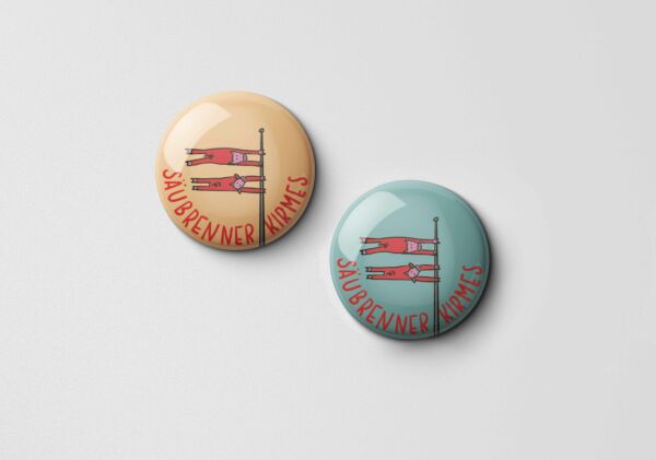25 mm Säubrennerkirmes Button