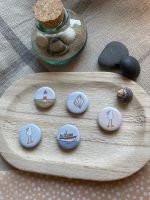 25 mm Meer (Fischkutter / Möwe / Muschel / Leuchtturm)