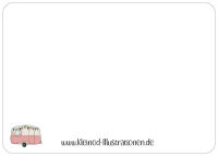 Postkarte Wohnwagen