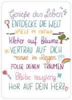 Postkarte Hör auf dein Herz