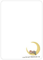 Postkarte Sternenkind Mond