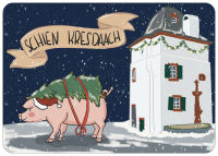 Postkarte Weihnachtskarte Wittlich 2023