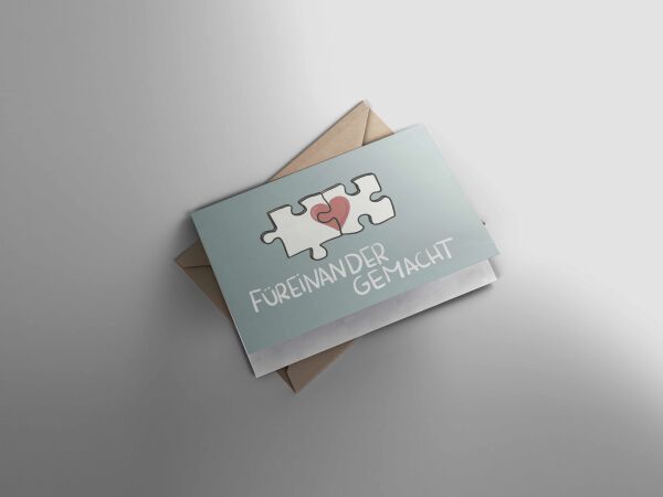 Klappkarte Puzzle