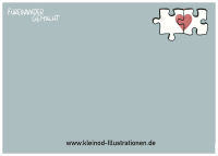 Klappkarte Puzzle