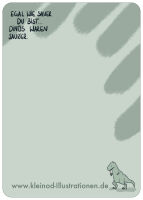 Postkarte Dino Sauer
