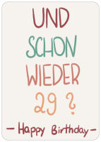 Postkarte Schon wieder 29