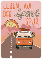 Postkarte Aperolspur