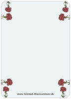 Postkarte Pissnelken
