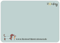 Postkarte HotDog
