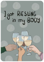 Postkarte Wein Spruch Body