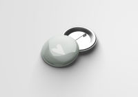 25 mm Herz Button-Mint