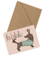 Postkarte Dackel