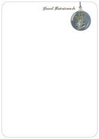 Postkarte Schlittschuhe