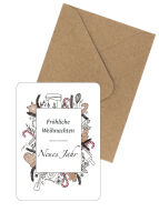 Postkarte Weihnachtsbäckerei