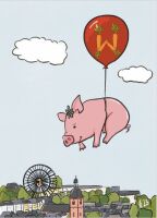 Postkarte Wittlicher Kirmes Sau