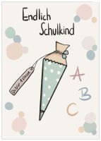 Postkarte Schulkind