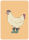 Postkarte Huhn