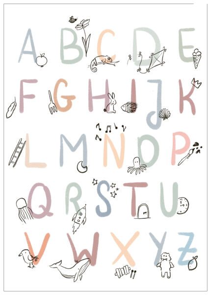 Postkarte ABC