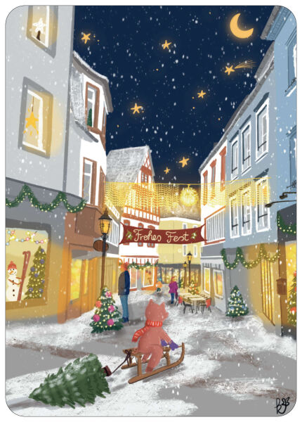 Postkarte Weihnachtskarte Wittlich 2025