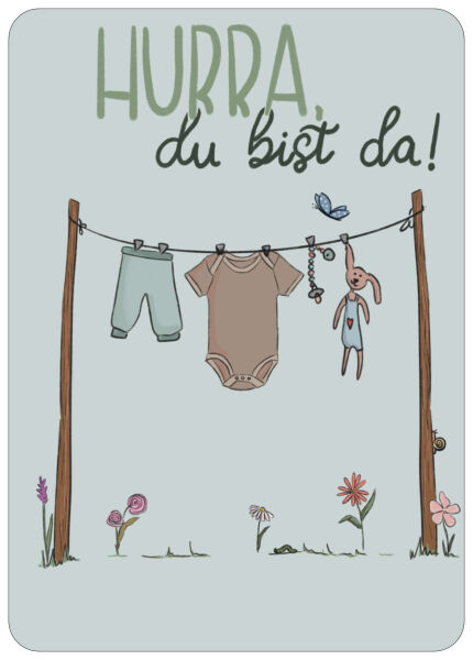 Postkarte Geburt