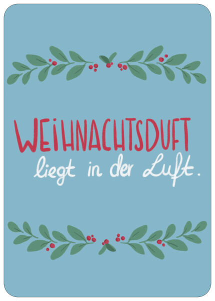 Postkarte Weihnachtsduft