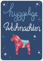 Postkarte hyggelige Weihnachten
