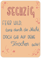 Postkarte Geburtstag 60 Jahre