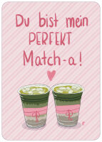 Postkarte Matcha