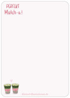 Postkarte Matcha