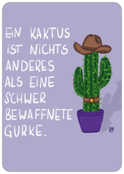Postkarte Kaktus
